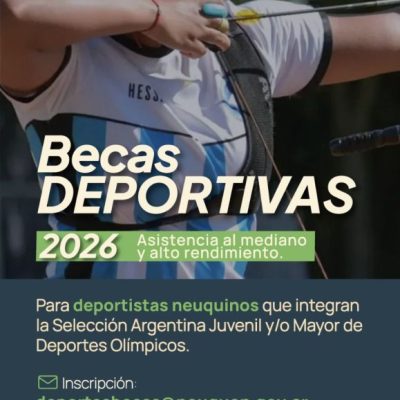 Continúan abiertas las inscripciones para las becas provinciales para el deporte de mediano y alto rendimiento