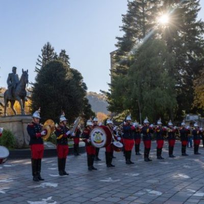 La Fanfarria El Hinojal celebró el día del Himno Nacional Argentino