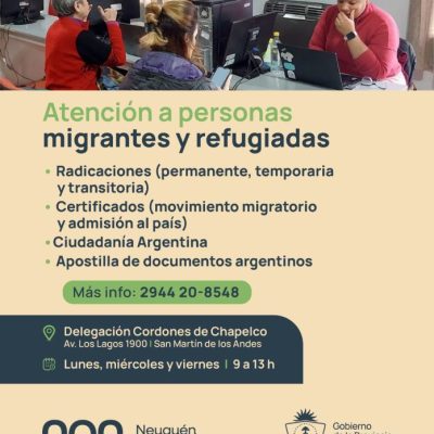Derechos Humanos de la Provincia de Neuquén atiende consultas en Cordones del Chapelco