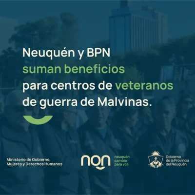 Neuquén y el BPN suman beneficios para centros de Veteranos de Malvinas