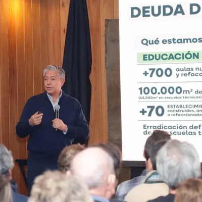 Figueroa presentó el plan de inversiones con la mirada puesta en los Lagos del Sur