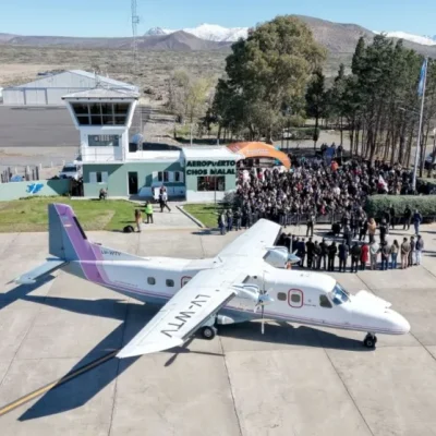 Chos Malal recuperó su conexión aérea con la capital provincial
